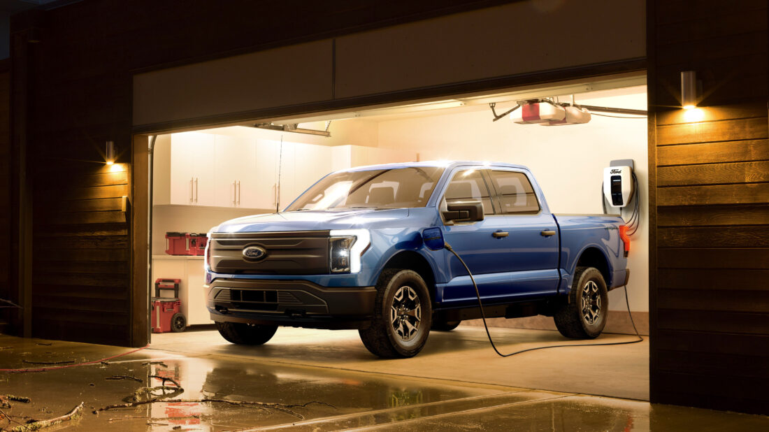 Pickup Ford F150 lightning électrique 2022 (kit press Ford usa)