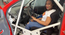 Leodate Mathieu 1ère femme au rallye guyanais