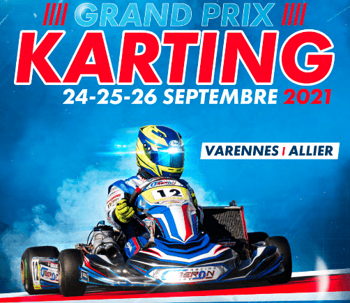 Affiche annonçant la dernière manche du championnat de France de karting