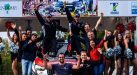 Podium du réunionnais Réhane Gany au Rallye 208 Coeur de France