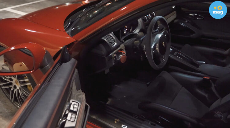Intérieur de la Porsche Cayman GTS