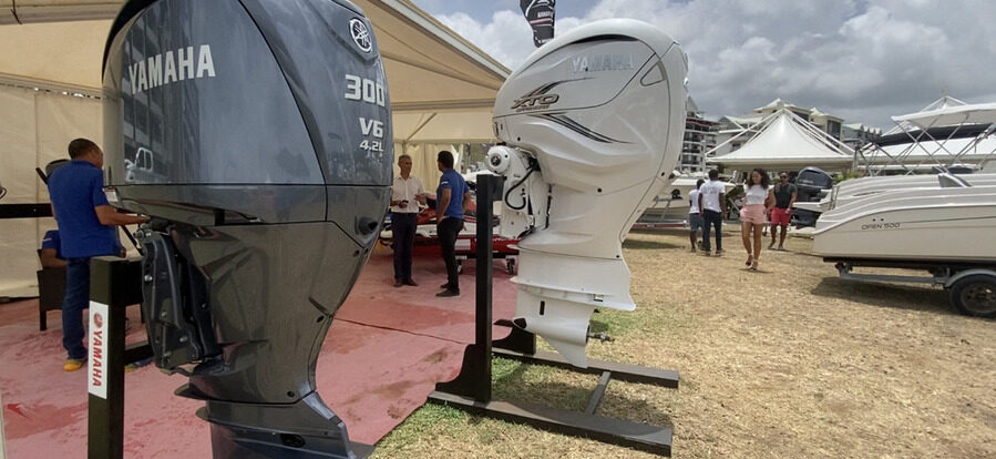 Moteur yamaha au Martinique Boat Show