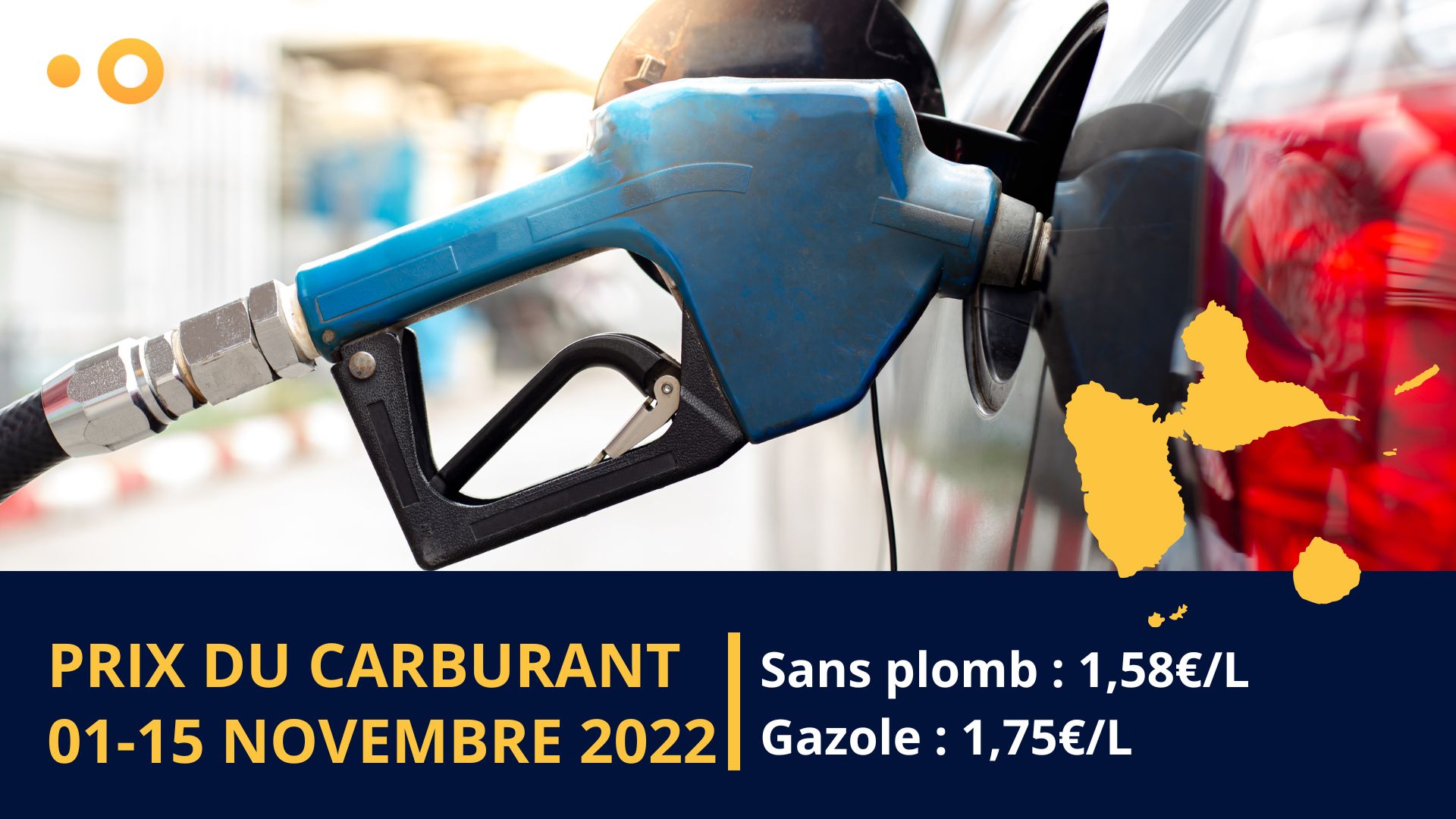 Guadeloupe : évolution des prix du carburant en novembre 2022 - Oovango
