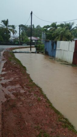 Inondation route Cayenne
