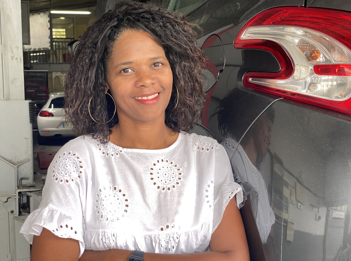Leïla Fleming, patronne du garage Amazone Auto en Guadeloupe Oovango